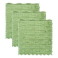 thumbnail image 1 of Unique Bargains 3pcs Microfiber Streak Free Magic Glass Cloths Dark Green 12" x 12", 1 of 8