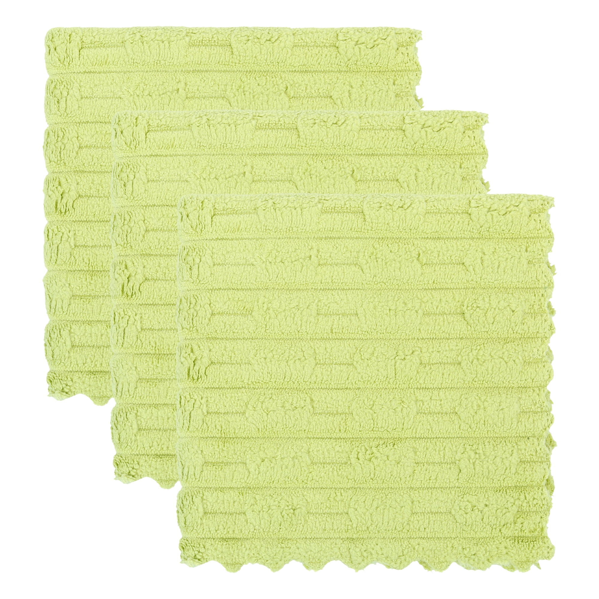 Unique Bargains 3pcs Microfiber Streak Free Magic Glass Cloths Light Green 12" x 12"