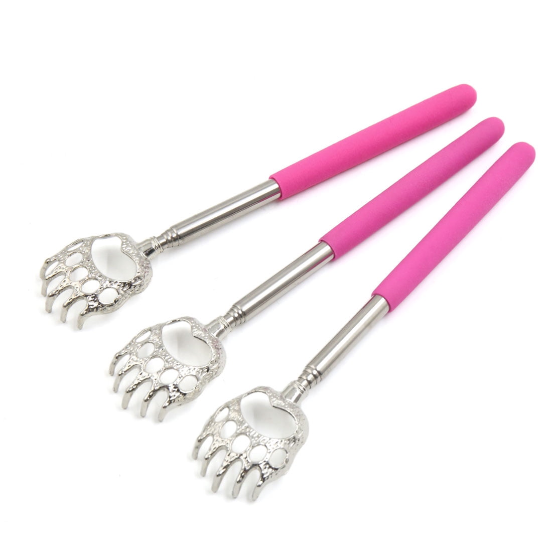 Unique Bargains 3pcs Portable Household Extendable Bear Claw Shape Back Scratcher Tools