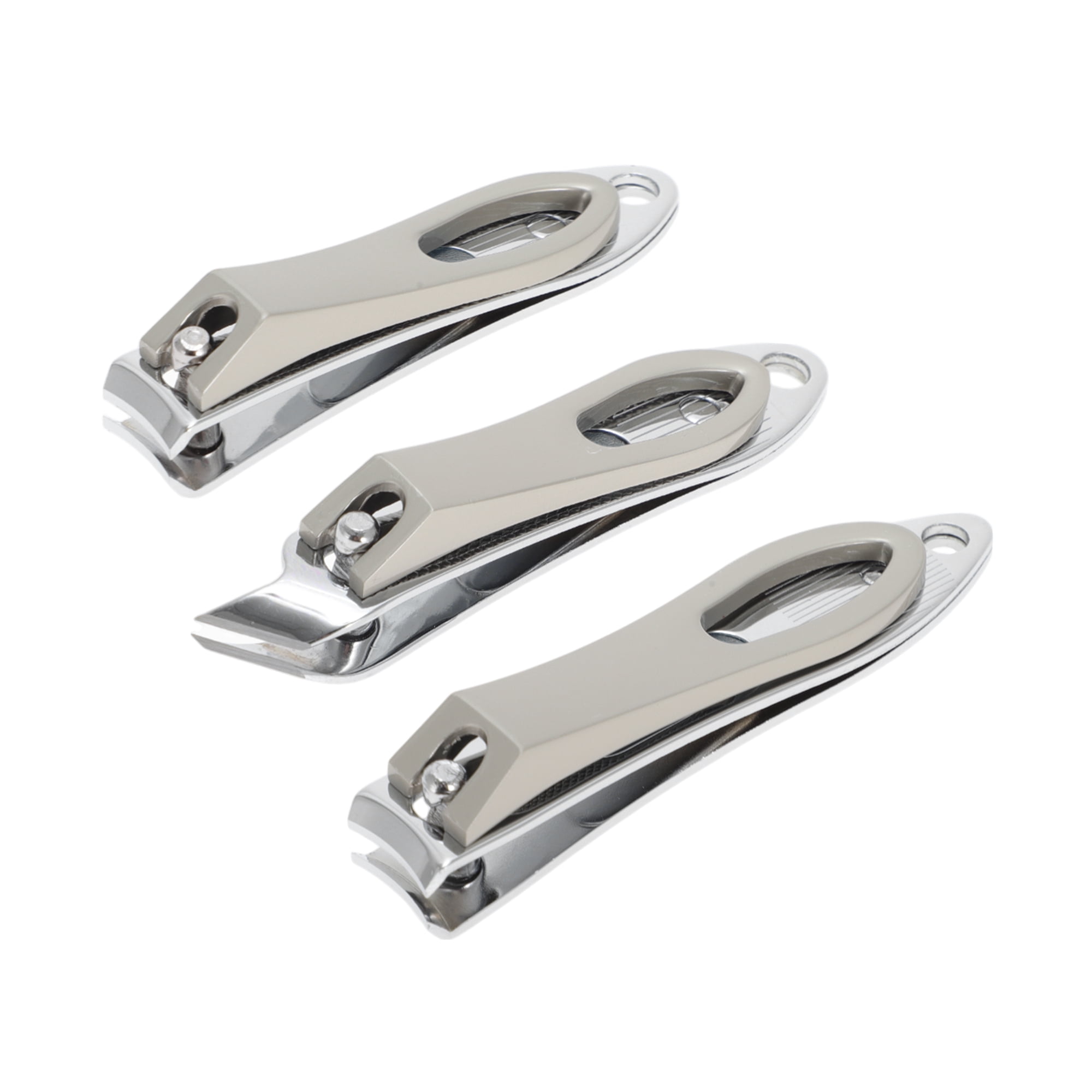 Unique Bargains 3pcs Portable Nail Clippers Set with Ergonomic Design 3.15"