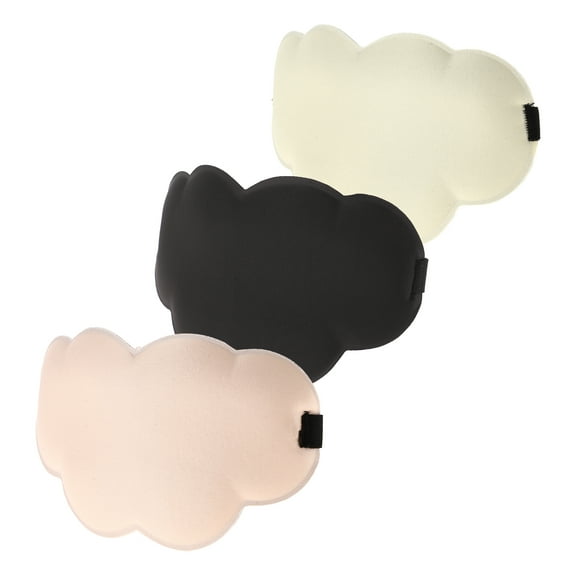 Unique Bargains 3pcs Sleep Eye Mask Cloud-Shaped Sleep Eye Mask for Side Sleeper for Travel Work White Black Pink