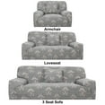thumbnail image 1 of PiccoCasa 3 Pack Sofa Slipcover Stretch Thick Couch Cover, 1/2/3 Seater, Gray Flower, 1 of 6
