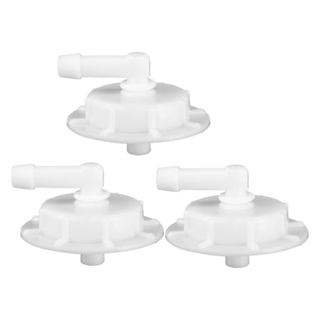 Unique Bargains 3pcs Windshield Washer Fluid Reservoir Bottle Tank Cap for Honda Accord 1997-2015 19106-RNA-A00 White