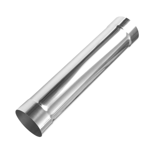 Unique Bargains 4.25" OD Straight Pipe Tube 20inch Length Silver Tone