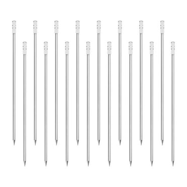 Unique Bargains 4.3' Metal Cocktail Toothpicks Drink Picks Cocktail Skewer for Cocktail 16Pack