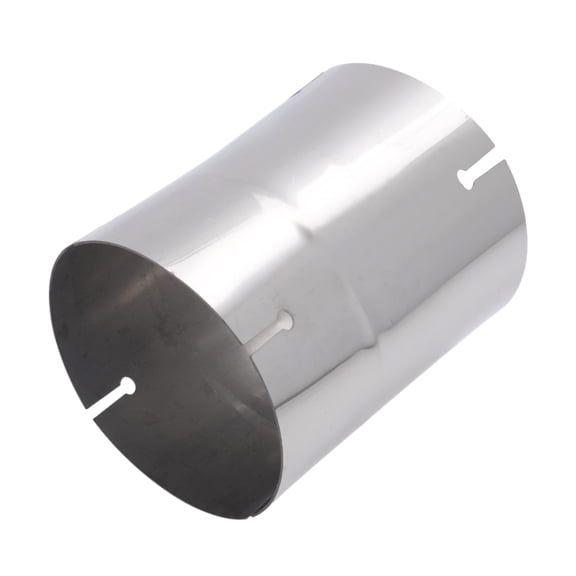 Unique Bargains 4.75"Inlet Straight Pipe Tube T304 Stainless Steel Car Muffler Straight Pipe Tubing Piping 6" Length Double Cutted Surface Polishing Silver Tone