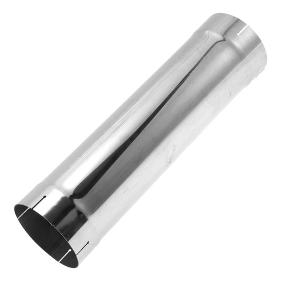 Unique Bargains 4.8" OD 18"Long Straight Exhaust Pipe Tube DIY Custom Car Modified Tubing Piping