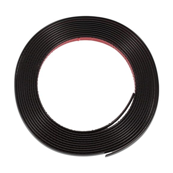 Unique Bargains 4/9" 12mm Width 16Ft 500cm Length Window Trim Strip Kit Black