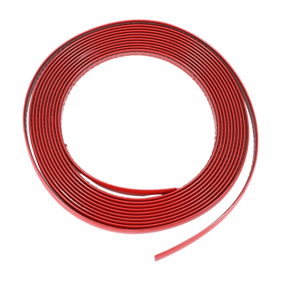 Unique Bargains 4/9" 12mm Width 16Ft 500cm Length Window Trim Strip Kit Red