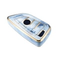 thumbnail image 1 of Unique Bargains 4 Button Key Fob Cover for BMW 3 4 5 6 7 Series 2014-2020 TPU Blue Remote Keyless Smart Key Fob Case, 1 of 6