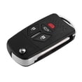 thumbnail image 1 of Unique Bargains 4 Button Keyless Entry Remote Key Shell Cover for Mitsubishi Eclipse 2007-2010 with Blade No Chip,Black, 1 of 7