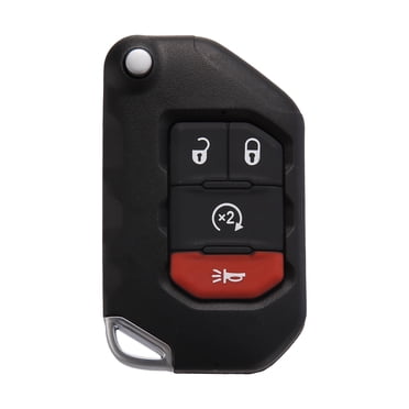 VLS 4 Button Remote Head Key Shell – For Jeep Compass Patriot Wrangler 2008-2018