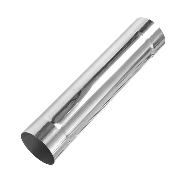 Unique Bargains 4" OD Straight Exhaust Pipe Tube T304 Stainless Steel DIY Custom Car Modified Tubing Piping 18inch Length Double Expand-on Ends Surface Polishing