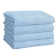 thumbnail image 1 of Unique Bargains 4-Pack 100% Cotton Plush Bath Towels 27"x 54" Blue, 1 of 8