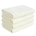 thumbnail image 1 of Unique Bargains 4-Pack 100% Cotton Plush Bath Towels 27"x 54" Cream, 1 of 8