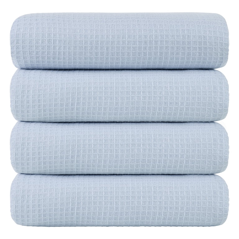 EXCELSIOR INT 100% Cotton Bath Towels 2-Pack – Large 27x55 Blue, Soft & Highly Absorbent