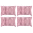 thumbnail image 1 of Unique Bargains 4-Pack Decoratiove Throw Cushion Pillow Covers Pink 12" x 18", 1 of 8
