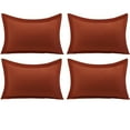 thumbnail image 1 of Unique Bargains 4-Pack Envelope Closure Pillow Sham Orange Standard(20"x26"), 1 of 8