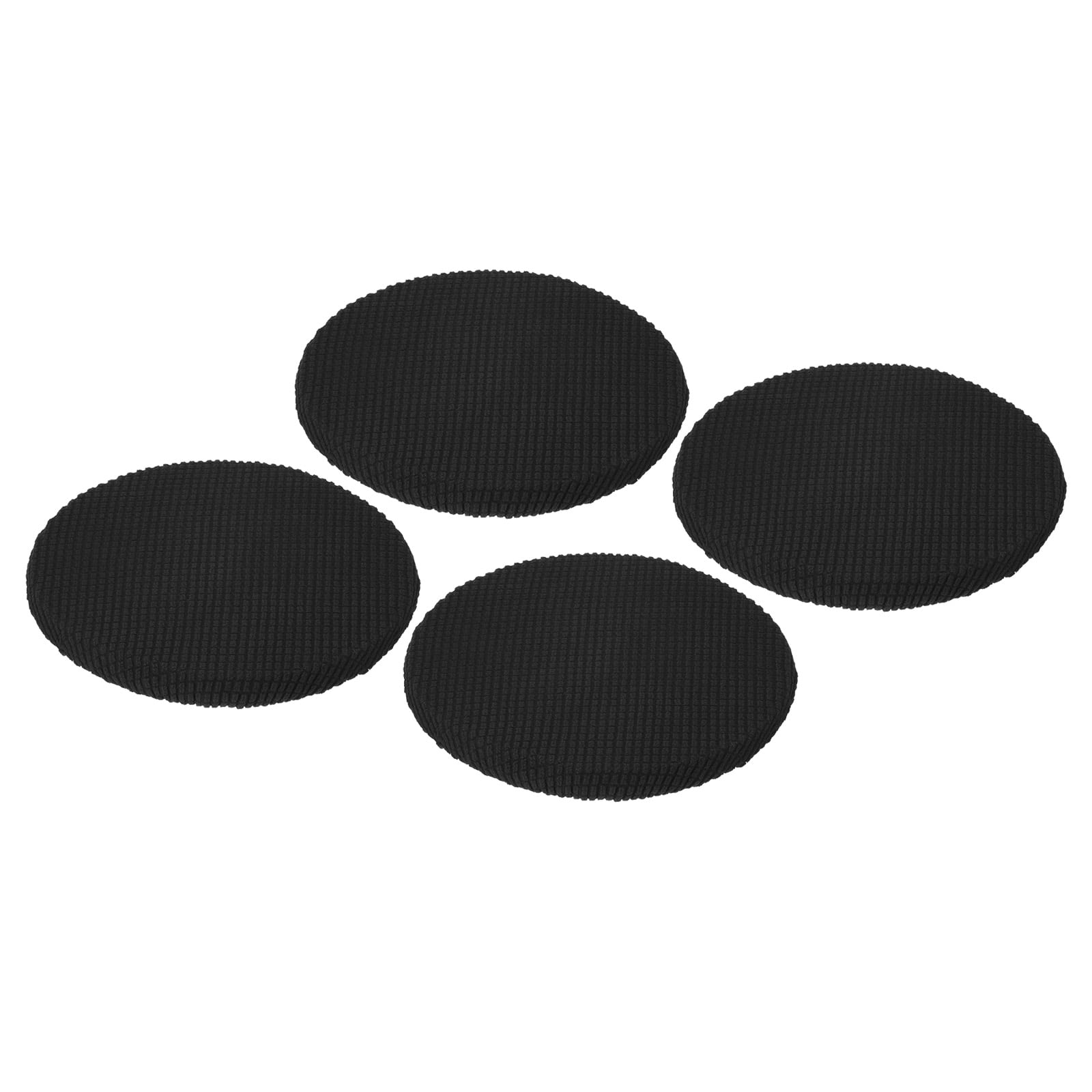 Unique Bargains Table Self-Stick Screw Hole Covers Stickers Black