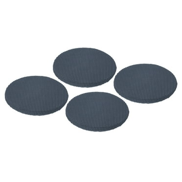 Unique Bargains 4 Pack Round Bar Stool Covers Non-slip Cushions Chair Stool Slipcovers Grey