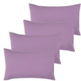 thumbnail image 1 of Unique Bargains 4-Pack Solid Microfiber Pillowcases Violet Standard(20"x26"), 1 of 8