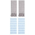 thumbnail image 1 of Unique Bargains 4 Pack Striped Solid Hand Towel Grey/Blue 14"x30"/13"x29", 1 of 5