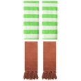 thumbnail image 1 of Unique Bargains 4 Pack Tassels Cotton Hand Towel for Bathroom Brown/Green, 1 of 5