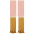 thumbnail image 1 of Unique Bargains 4 Pack Turkish Hand Towels with Tassel Yellow/Orange 14"x30"/13"x29", 1 of 5