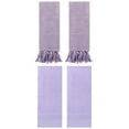 thumbnail image 1 of Unique Bargains 4 Packs Striped Tassels Hand Towels 14" x 30" Purple, 1 of 5