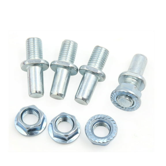 Unique Bargains 4 Pair Silver Tone Metal Motorbike Rear Driven Sprocket Screw Bolts for CG