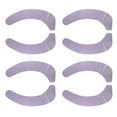 thumbnail image 1 of Unique Bargains 4 Pair Toilet Seat Cover Pad Bathroom Warm Toilet Seat Cushion Washable Reusable Purple L Size, 1 of 6