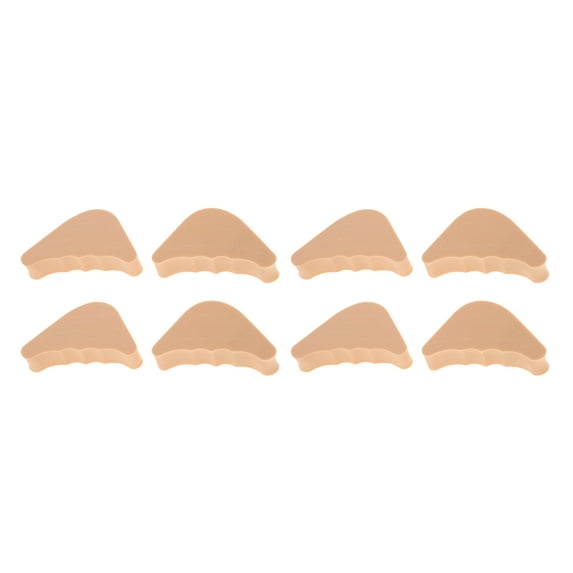 Unique Bargains 4 Pairs Soft Round Head Wavy Hole Toe Plugs Skin Color