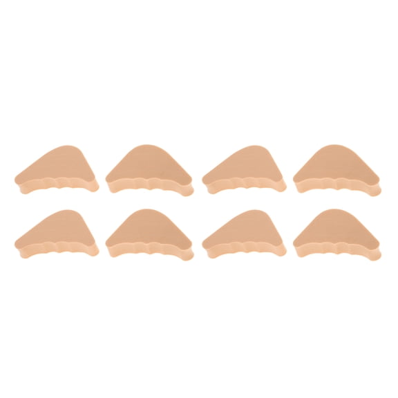 Unique Bargains 4 Pairs Soft Round Head Wavy Hole Toe Plugs Skin Color