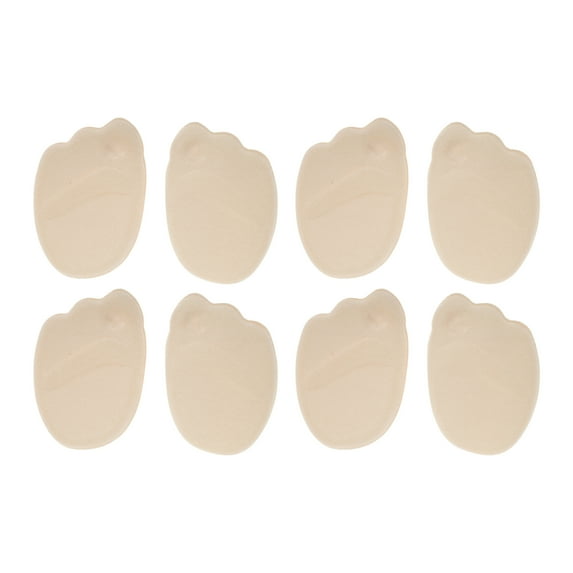 Unique Bargains 4 Pairs Soft Sweat-absorbent Forefoot Insole Pads Beige