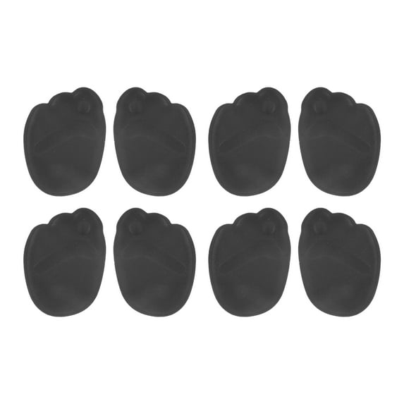 Unique Bargains 4 Pairs Soft Sweat-absorbent Forefoot Insole Pads Black