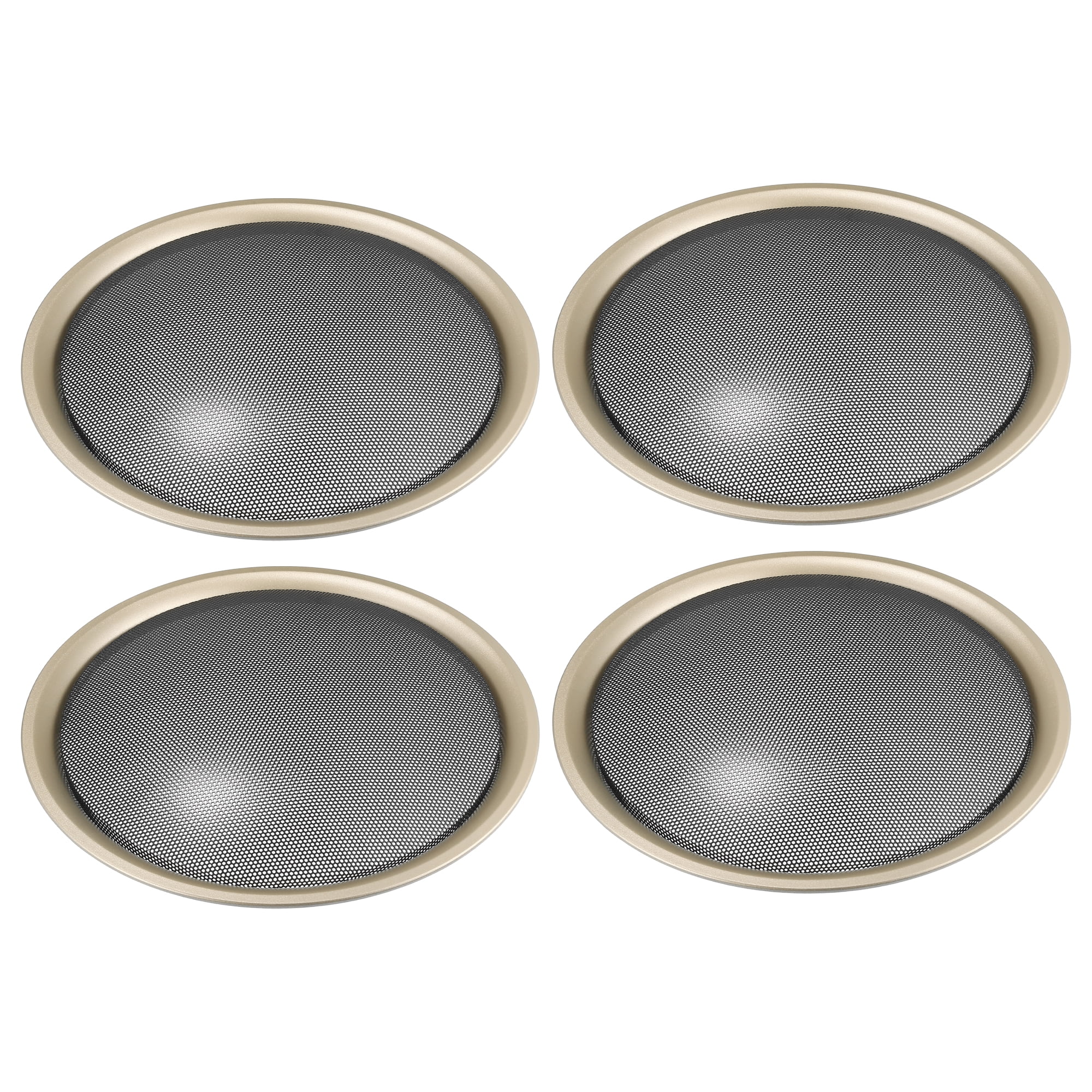 Unique Bargains 4 Pcs 10" Car Speaker Grills Cover Mesh Round 10 Inch