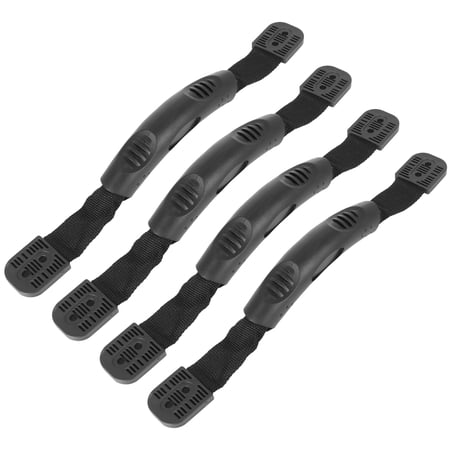Unique Bargains 11.22 Inch Rubber Carry Handle with 2 Hole Base Black for Kayak Boat Canoe 4