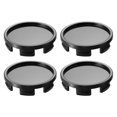 thumbnail image 1 of Unique Bargains 4 Pcs 58mm Dia 6 Clips Automotive Wheel Center Tyre Hub Caps Cover for Car,Black, 1 of 7