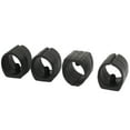 thumbnail image 1 of Unique Bargains 4 Pcs Antislip Plastic Round 25mm Dia Chair Foot Cover Table Furniture Leg Protector Balck, 1 of 1