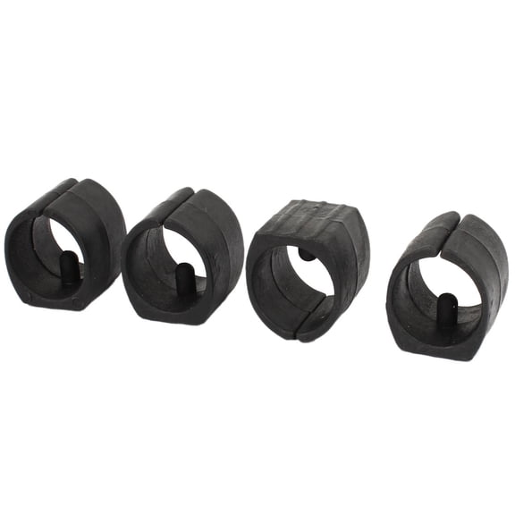 Unique Bargains 4 Pcs Antislip Plastic Round 25mm Dia Chair Foot Cover Table Furniture Leg Protector Balck