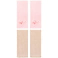 thumbnail image 1 of Unique Bargains 4 Pcs Bathroom Cotton Soft Hand Towels 13" x 29" Pink/Brown, 1 of 5