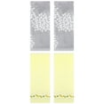 thumbnail image 1 of Unique Bargains 4 Pcs Bathroom Soft Hand Towels Grey/Light Yellow 14" x 30"/13" x 29", 1 of 3