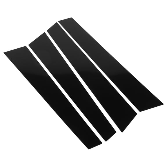 Unique Bargains 4 Pcs Black Windshield B Pillar Trim Exterior Garnish Front Rear Left Right for Porsche Panamera 17-21