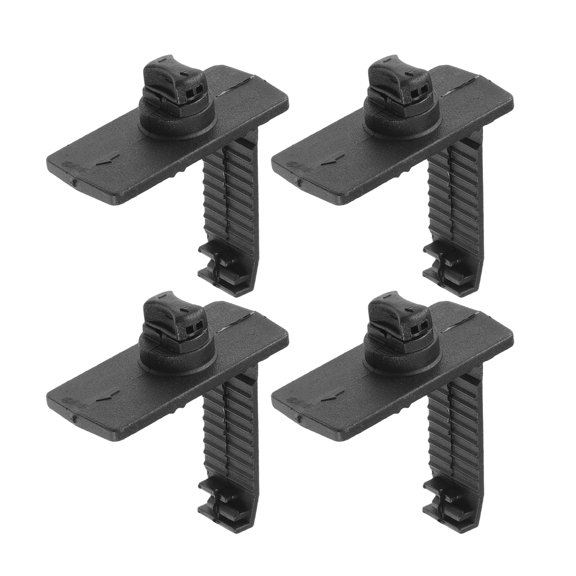 Unique Bargains Car Holder Retainer Compatible for Honda for Acura, Durable Anti-Slip Plastic Black L Type Floor Mat Fixing Clips 4Pcs