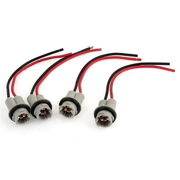 Unique Bargains 4 Pcs Car Truck T15 Reverse Parking Stop Light Socket Extension 10.5mm Length