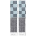 thumbnail image 1 of Unique Bargains 4 Pcs Checkered Cotton Hand Towel Grey 14" x 28"/14" x 30", 1 of 5