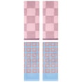 thumbnail image 1 of Unique Bargains 4 Pcs Checkered Decorative Hand Towels Purple/Blue 14" x 28"/13" x 28", 1 of 5