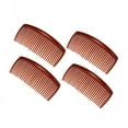 thumbnail image 1 of Unique Bargains 4 Pcs Classic Side Clip Hair Comb Teeth Hair Combs 4" Plastic Brown, 1 of 6