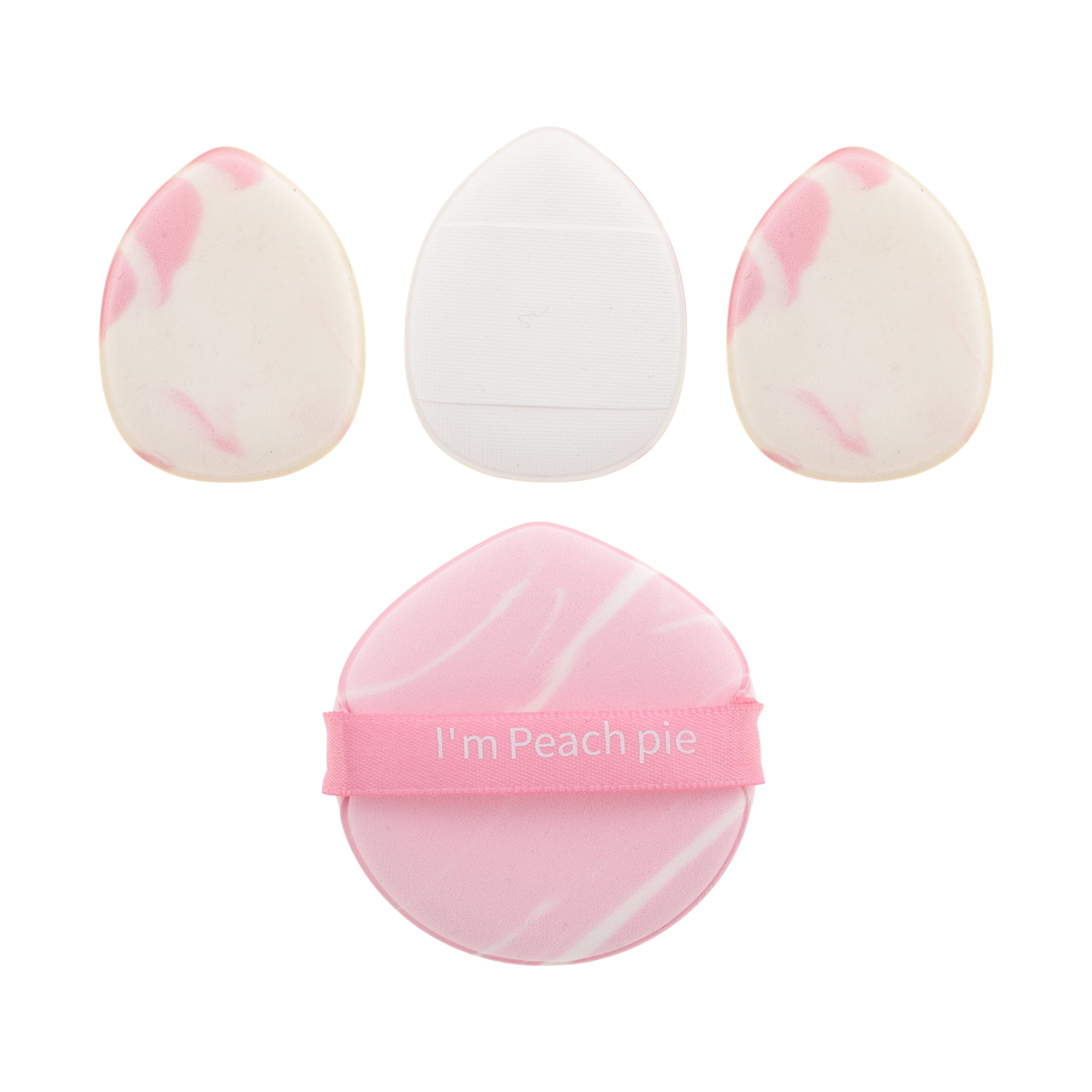 Unique Bargains 4 Pcs Combination Face Makeup Sponge Pink, White