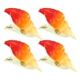thumbnail image 1 of Unique Bargains 4 Pcs Conch ABS Metal Clothespins for Clothes Craft Pictures Party Orange, 1 of 6